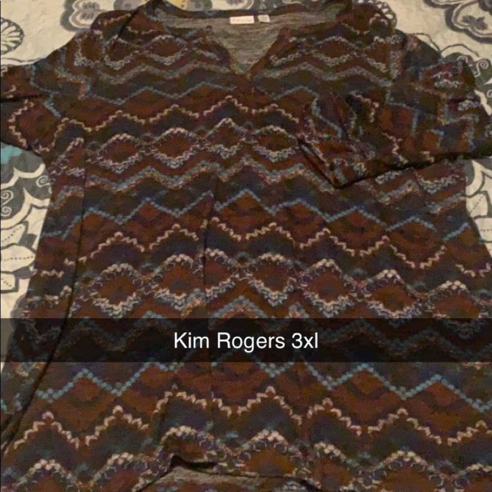 Kim Rogers quarter sleeve tunic